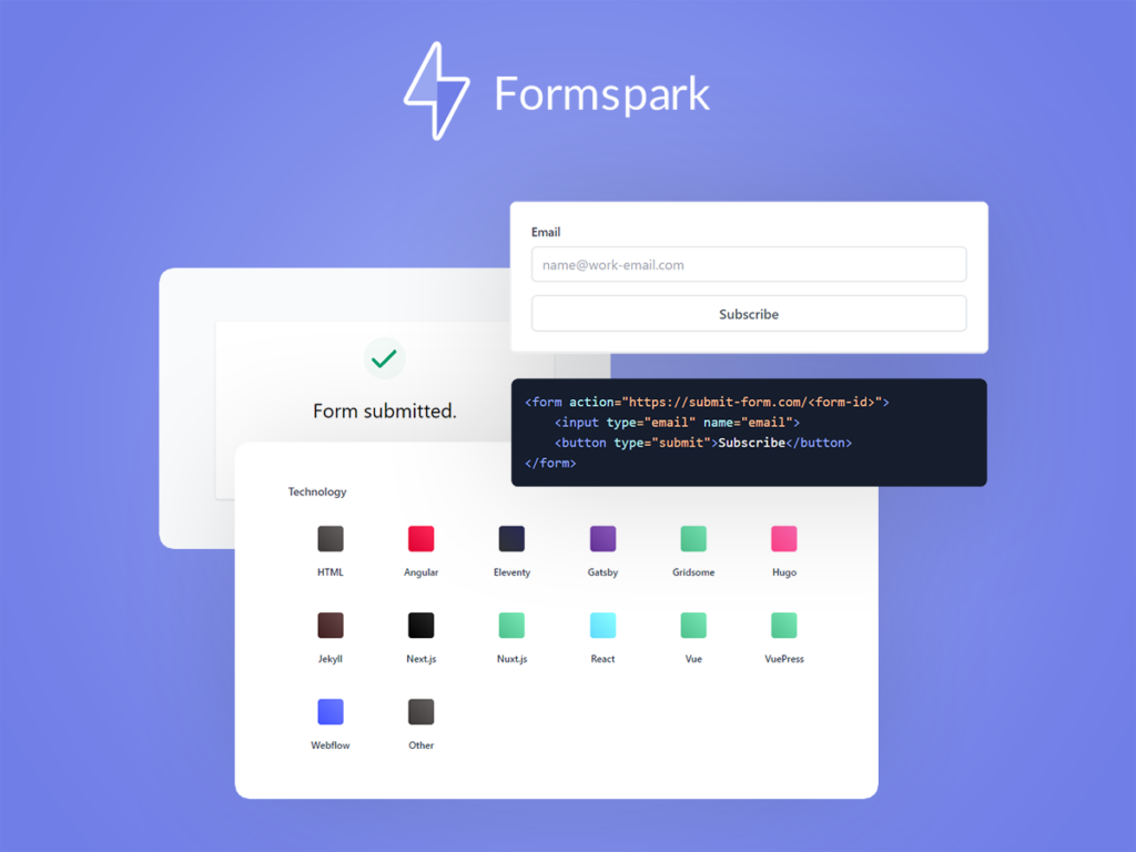 Formspark lifetime deal from venkify for developers